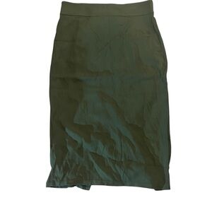 Universal Standard Olive Pencil Skirt